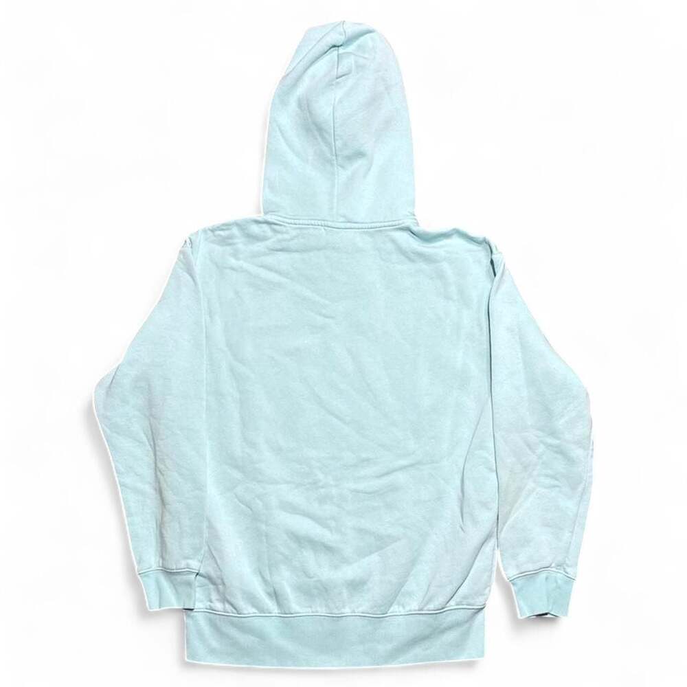 Nike Pastel Light Blue Embroidered Mini Swoosh Pullover Hoodie XS - Picture 3 of 6